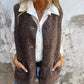 🔥Laatste dag 50% korting🔥Vrouwen Fall Button Down Korte Warme Vest