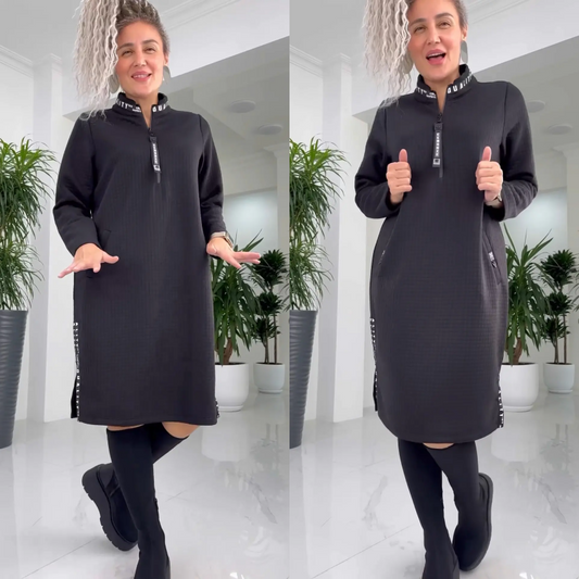 🍂50% korting🍂Casual Loose Oversized Midi-Length Dress