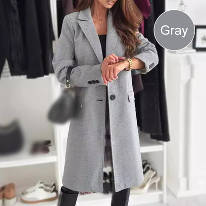 🥰Herfstaanbiedingen Beperkte herfstaanbieding🍂Elegante Lange Jas voor Dames-Gratis verzending