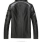 Heren Winter Stijlvol Fleece Leren Jas
