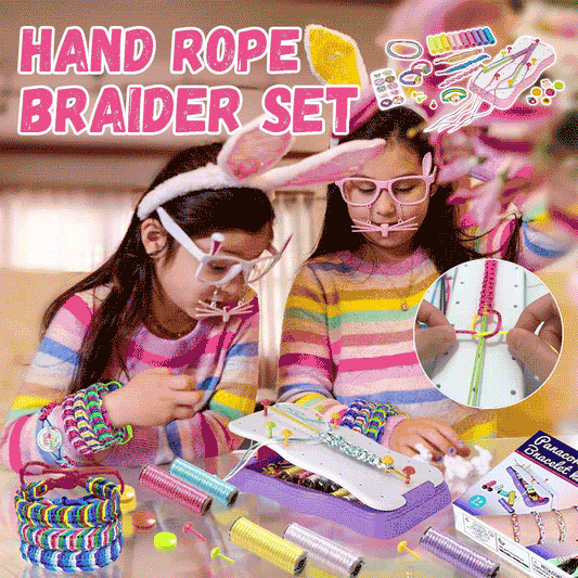 🎁Early Xmas Sales - 50% OFF🎅DIY Hand Rope Braider Set