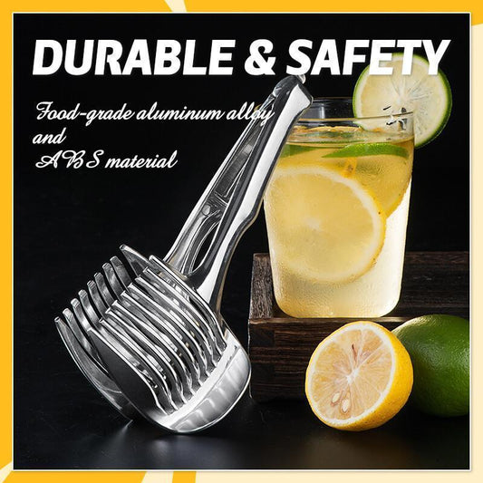 📢📢 50% KORTING !! ⏰ 1+1 GRATIS🍋 Creatieve Keukensnijder – Handzame snijhulp van voedselveilig aluminiumlegering, voor snel en eenvoudig snijden van citroen, tomaat, ui en zachte groenten & fruit.