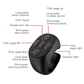 Vingerpunt Afstandsbediening met Draadloze Bluetooth-technologie