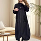 49% KORTING👗Mockneck jurk met lange mouwen en trekkoord