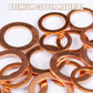 📀 100/200 Stuks Koperen Platte Ringen Assortiment (50% KORTING)