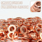 📀 100/200 Stuks Koperen Platte Ringen Assortiment (50% KORTING)