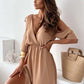 💖Limited Sale 50% UIT💖 Elegante Sexy V Hals Jurk met Zijsplit