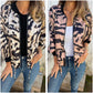 🌸Speciale voorjaarsaanbiedingen🌸 Bomberjack met rits voor dames met zebraprint