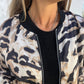 🌸Speciale voorjaarsaanbiedingen🌸 Bomberjack met rits voor dames met zebraprint