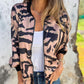 🌸Speciale voorjaarsaanbiedingen🌸 Bomberjack met rits voor dames met zebraprint