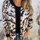 🌸Speciale voorjaarsaanbiedingen🌸 Bomberjack met rits voor dames met zebraprint