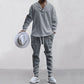 🎉Speciale prijs🎉V-hals loose sweatshirt en joggingbroek tweedelig voor heren