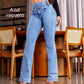 🎉Laatste dag voor kortingen van beperkte duur🎉Stretch flare jeans met hoge taille