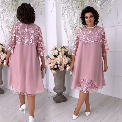🌸2026 Hot Sale🌸Transparante kanten jurk in een gelaagde look
