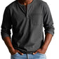 Heren Fashion Vintage Distressed Pocket Long-Sleeve Shirt