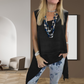🌸Speciale prijs🌸Dames Mouwloze Tops ＆ Print Broek Tweedelige Set