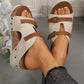 Dames modieuze sandalen met sleehak