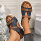 Dames modieuze sandalen met sleehak