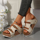 Dames modieuze sandalen met sleehak