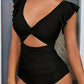 🎁BEPERKTE UITVERKOOP - 67% KORTING👗Sexy geplooide eendelige badpak