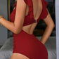 🎁BEPERKTE UITVERKOOP - 67% KORTING👗Sexy geplooide eendelige badpak