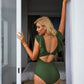 🎁BEPERKTE UITVERKOOP - 67% KORTING👗Sexy geplooide eendelige badpak