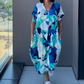 🌸Speciale prijs🌸  Women's Casual Elegant Printed V-Neck Dress