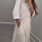 Solid Color Irregular Top & Wide-Leg Pants 2-PCS Set