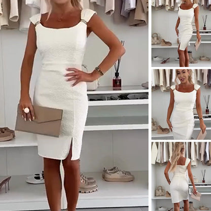 💕Beperkte uitverkoop 50% KORTING💃Elegante bodycon jurk met split aan de zijkant