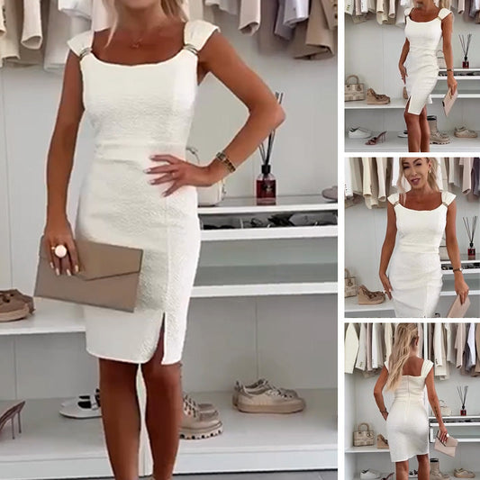 💕Beperkte uitverkoop 50% KORTING💃Elegante bodycon jurk met split aan de zijkant