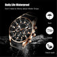 Multifunctioneel herenhorloge met waterdicht uurwerk
