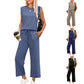 🌺Nieuwe artikelen 2025 - 50% KORTING🌺Nieuwe dames casual top met kapmouwen, wijde pijpen, cropped broek, tweedelige sets