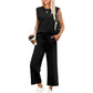 🌺Nieuwe artikelen 2025 - 50% KORTING🌺Nieuwe dames casual top met kapmouwen, wijde pijpen, cropped broek, tweedelige sets