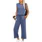 🌺Nieuwe artikelen 2025 - 50% KORTING🌺Nieuwe dames casual top met kapmouwen, wijde pijpen, cropped broek, tweedelige sets