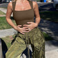 🩱Sexy Geribbelde Strappy Vierkante Hals Mouwloze Buikcontrole Tanktops Bodysuits