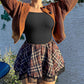 🩱Sexy Geribbelde Strappy Vierkante Hals Mouwloze Buikcontrole Tanktops Bodysuits