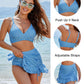 👙2025 Nieuw Model – 49% KORTING💥 Hoog Getailleerde Bikini Sets met Buikcontrole in Ruitjespatroon