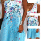 Mouwloze Zomerjurk voor Dames met Bloemenprint