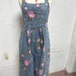 🌸Vintage bloemen denim jumpsuit