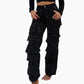 ⏳Tijdelijke aanbieding⏰Dames wijde broek met zakken en strass steentjes