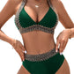 ⏳Beperkte tijd 50% korting💥Dames Halter-Bikiniset met Striksluiting op de Rug – 2-Delig