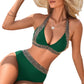 ⏳Beperkte tijd 50% korting💥Dames Halter-Bikiniset met Striksluiting op de Rug – 2-Delig