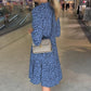 👗Dames Trendy Luipaardprint Jurk met V-hals en Losse Pasvorm