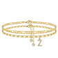 💕Gelaagde Gouden Enkelband voor Vrouwen