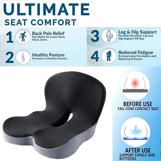 🎁LIMIETE AANBIEDING 50% KORTING🎁 Anti-Slip Geheugenschuim Zitkussen
