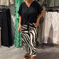 🔥✨VCasual dames blouse met knopen en midirok