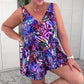 🌸 Zomer Hot Sale 49%OFF 🌸Sleeveless V-Hals Gedrukt Badpak