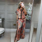 🚚Gratis thuisbezorging✨Coole set - print top + chill wijdpijpbroek