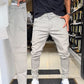 Heren slim-fit casual effen broek
