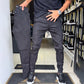 Heren slim-fit casual effen broek
